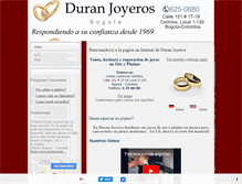 Tablet Screenshot of joyasbogota.com